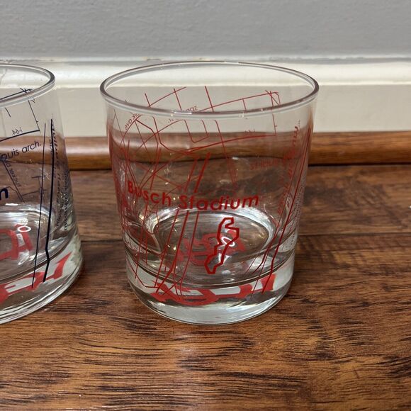 St Louis Cardinals Baseball Tumbler Glasses (2) 2006 Stadium Glasses - Picture 3 of 7